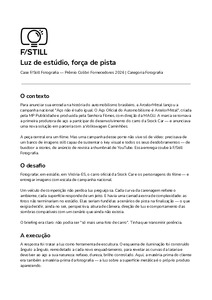 Luz de estúdio, força de pista
